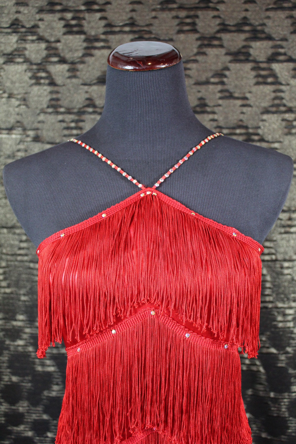 Special Occasion Dress /Halter Fringed