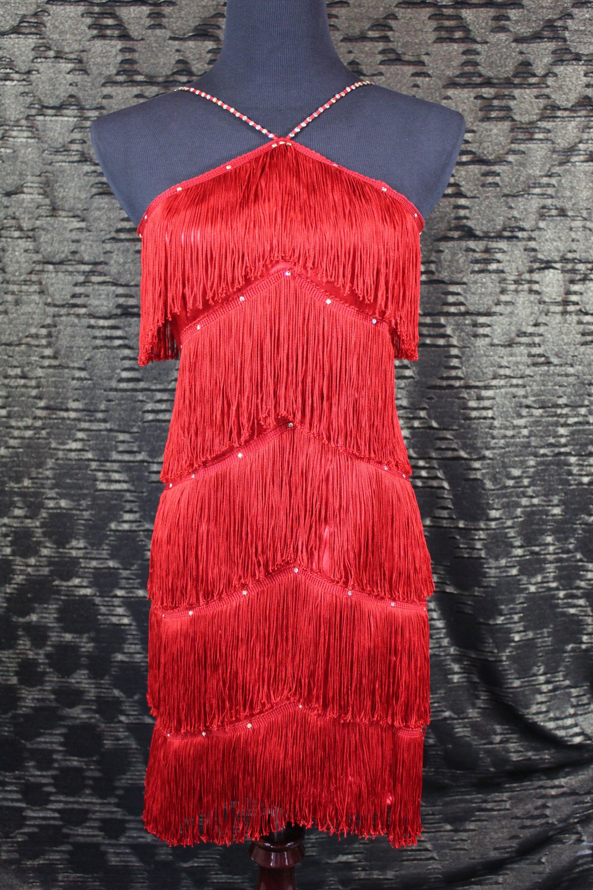 Special Occasion Dress /Halter Fringed